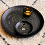 Objets de décoration - COUPELLE EN LAITON NOIR GRAVÉ 'ARABESK' - KARAWAN AUTHENTIC