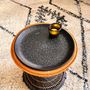 Decorative objects - BLACK BRASS TRAY ENGRAVED WITH 'ARABESK' - KARAWAN AUTHENTIC