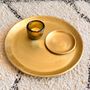 Decorative objects - 'MOON' MINI GOLD SMOOTH BRASS CUP - KARAWAN AUTHENTIC