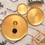 Objets de décoration - PLATEAU EN LAITON LISSE DORÉ 'MOON' - KARAWAN AUTHENTIC