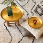 Objets de décoration - PLATEAU EN LAITON LISSE DORÉ 'MOON' - KARAWAN AUTHENTIC