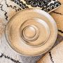 Objets de décoration - COUPELLE EN LAITON ARGENTÉ MARTELÉ ET GRAVÉ 'PALMYR' - KARAWAN AUTHENTIC