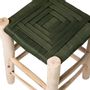 Tabourets - ROUCOU - Tabouret en bois & corde kaki - HYDILE