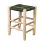 Tabourets - ROUCOU - Tabouret en bois & corde kaki - HYDILE