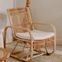 Fauteuils - ALBANE - Fauteuil en rotin avec coussin - HYDILE