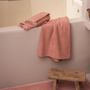 Bath towels - Etia plain bath mat Azalée 54 X 64 - MAISON VIVARAISE – SDE VIVARAISE WINKLER