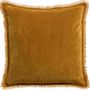 Cushions - Fara plain cushion Safran 45 X 45 - MAISON VIVARAISE – SDE VIVARAISE WINKLER