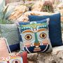 Coussins - Coussin brodé Yaku Multico 45 x 45 - MAISON VIVARAISE - SDE VIVARAISE WINKLER