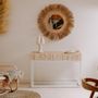 Console table - BAZIL - Teak branch console with bleached iron legs - HYDILE