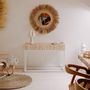 Console table - BAZIL - Teak branch console with bleached iron legs - HYDILE