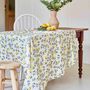 Linge de table textile - Zeste de Citron - Nappe en métis imprimé - COUCKE