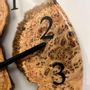 Horloges - Horloge en résine époxy transparente et orme massif - FRENCH EPOXY