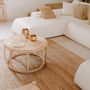 Coffee tables - LOUISE - Round rattan coffee table - HYDILE