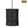 Suspensions - BLACK YUNIS - Suspension cylindrique en rotin noir - HYDILE