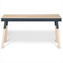 Desks - Rectangular console desk 140 cm in solid wood, 11 colors and several dimensions - MON PETIT MEUBLE FRANÇAIS