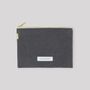 Clutches - Small pouch in organic cotton canvas. - LES PENSIONNAIRES