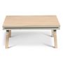 Tables basses - Table basse avec tiroir en bois massif - 100 cm - MON PETIT MEUBLE FRANÇAIS