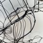 Unique pieces - Pike fish in steel wire in the volume - FABIENNE QUENARD ATELIER ARC EN LUNE