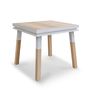 Meubles de cuisines  - Table de cuisine carrée 100% bois massif, fabrication française - MON PETIT MEUBLE FRANÇAIS