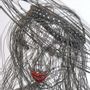 Unique pieces - Miss BB, female steel wire bust in the volume - FABIENNE QUENARD ATELIER ARC EN LUNE