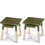 Tables de nuit - 2 chevets bois avec tiroir - 11 couleurs et 2 dimensions - MON PETIT MEUBLE FRANÇAIS