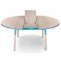Tables Salle à Manger - Table ronde en bois massif, diamètre 100 cm - 11 couleurs et plusieurs dimensions - MON PETIT MEUBLE FRANÇAIS