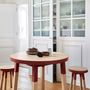 Dining Tables - Round solid wood table, diameter 100 cm / 39.4" - 11 colors and several dimensions - MON PETIT MEUBLE FRANÇAIS