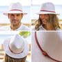Hats - PLAITED PAPER HAT leather strop - TRAVAUX EN COURS...