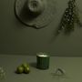 Outdoor decorative accessories - OUTDOOR CANDLE - MONOCHROMIC CERAMIC