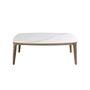 Dining Tables - Oval porcelain marble and walnut oval table - ANGEL CERDÁ