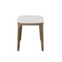 Coffee tables - Porcelain marble and walnut square corner table - ANGEL CERDÁ