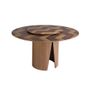 Dining Tables - Round walnut dining table - ANGEL CERDÁ