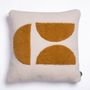 Fabric cushions - IN THE MOON CUSHION (ecru&curry) - MAISON JEUDI