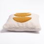 Fabric cushions - IN THE SUN CUSHION (ecru&curry) - MAISON JEUDI