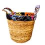 Caskets and boxes - Set of 3 Abaca and patchwork baskets BBMKKP - BALINAISA