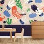 Tapestries - Crabs panoramic wallpaper - ACTE-DECO