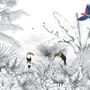 Tapisseries - Papier peint panoramique Paysage tropical - ACTE-DECO