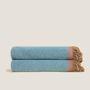 Throw blankets - SOFT BAMBOO WITH FRINGES COLLECTION - SOFT COTTON WITH EMBROIDERY COLLECTION - FRATI HOME