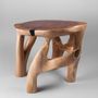 Quincaillerie d'art - Domus, table basse luxueuse et élégante, sculptée à partir d'une seule pièce de bois - LOGNITURE