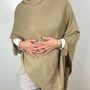 Apparel - Poncho with Pompons - T'RU SUSTAINABLE HANDMADE