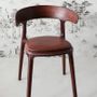 Chaises - Chaise Carol recouverte de cuir - SOL & LUNA