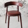 Chairs for hospitalities & contracts - Chair Carol covered in leather - SOL & LUNA