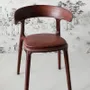 Chaises - Chaise Carol recouverte de cuir - SOL & LUNA