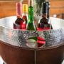 Bowls - Martele champagne bucket with leather sash - SOL & LUNA