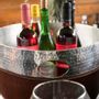 Bowls - Martele champagne bucket with leather sash - SOL & LUNA