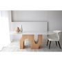 Dining Tables - PETRA DINING TABLE. NATURAL, WHITE, OCHRE - VP INTERIORISMO