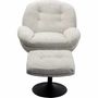 Armchairs - Swivel Armchair + Stool Standford - KARE DESIGN