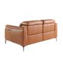 Sofas - 2 seater relax sofa in brown leather - ANGEL CERDÁ