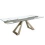 Dining Tables - Rectangular tempered glass extending dining table - ANGEL CERDÁ