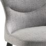 Chaises - Chaise en tissu gris - ANGEL CERDÁ
